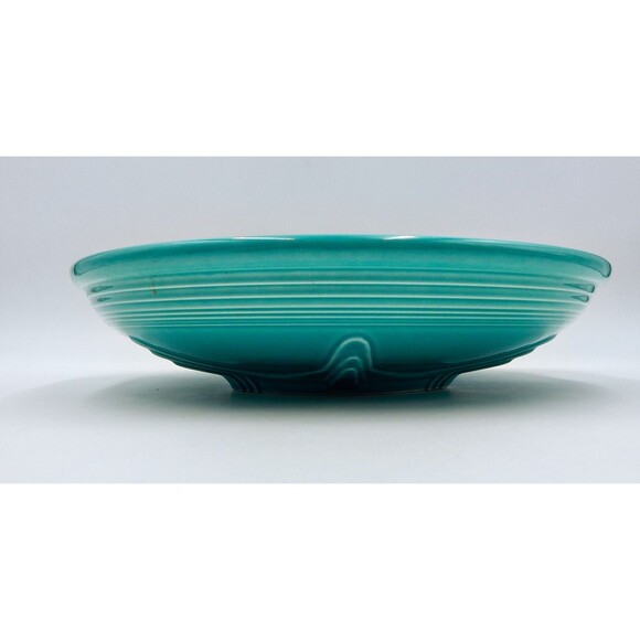Fiesta Fiestaware Homer Laughlin Presentation Serving Bowl Turquoise 11 Inch - Picture 5 of 9